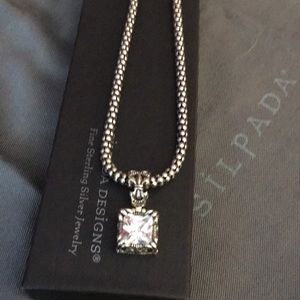 Silpada Set 16” Popcorn Necklace, Uptown Pendant